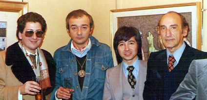 LAdeV Juan Luis Panero Toni Quintana y Carlos Bousoño. 1975