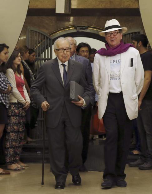 LAdeV con Pablo García Baena en el Cervantes. Mayo, 2015