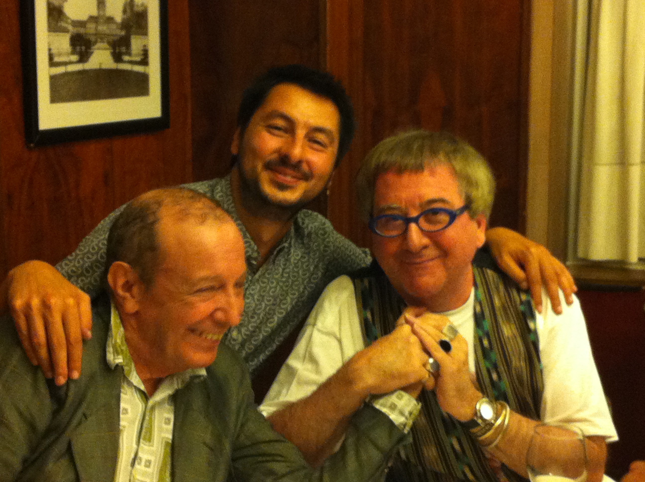 LAdeV, Arrietta y Lucas en Septiembre de 2013.