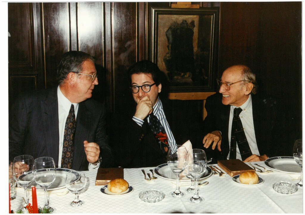 LAdeV con Bousoño y Enrique Loewe. Circa 1991